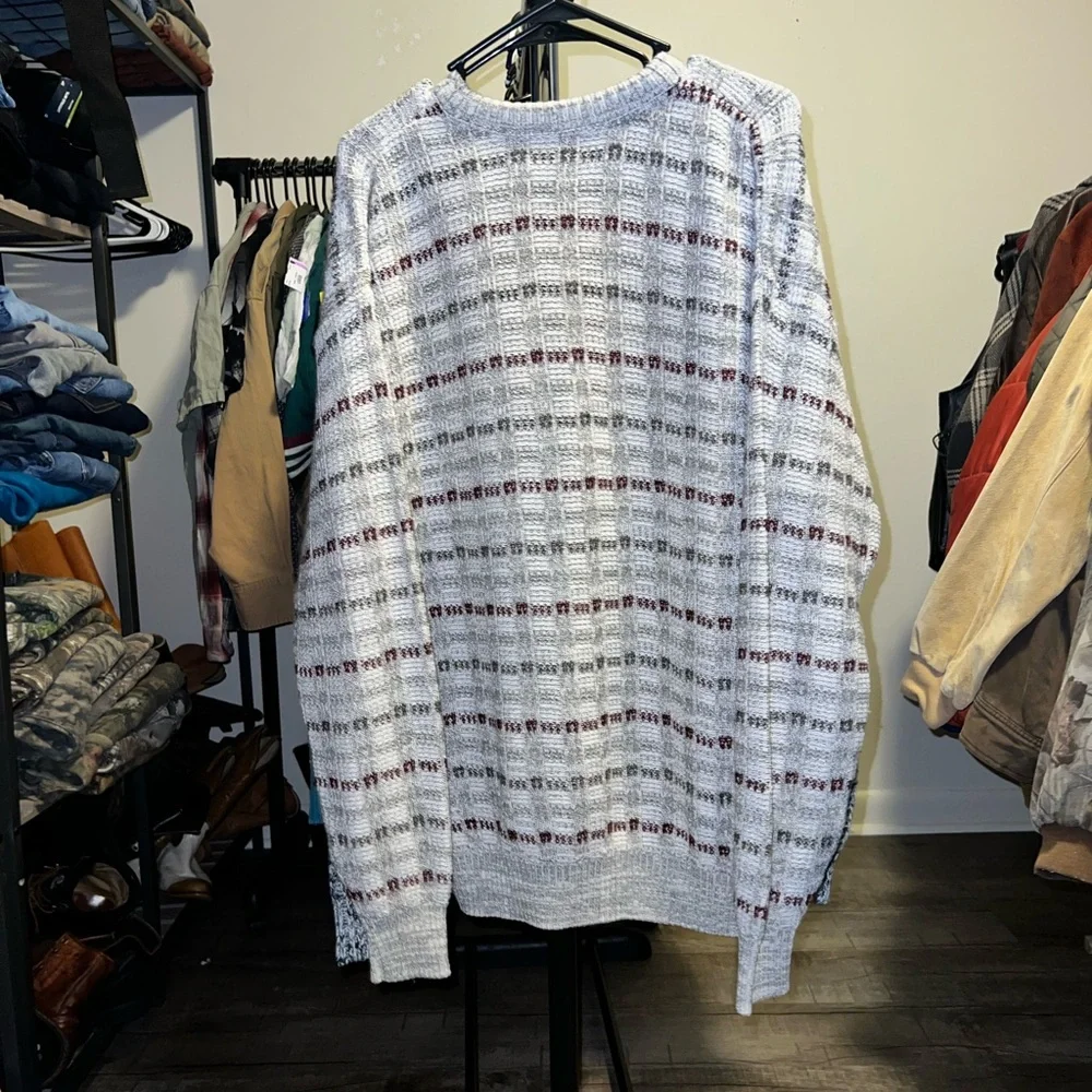 Vintage St John’s Bay Men's Gray Sweater Size Large - Picture 3 of 3